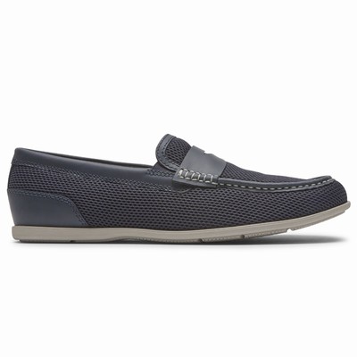 Rockport Malcom Soft Moc Toe Freizeitschuhe Herren Navy LRM-147250